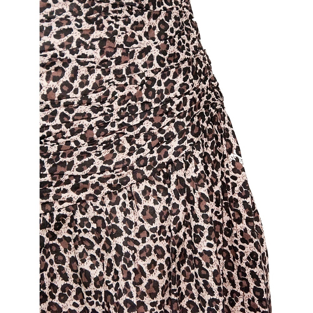 Andrew Mark Leopard Strapless Lined Dress 2 - Picture 5 of 5